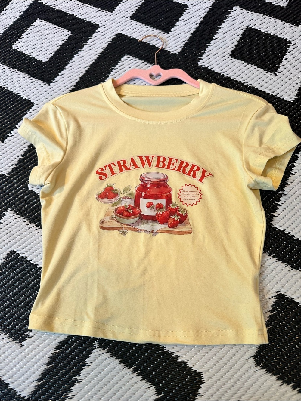 Yellow Strawberry Graphic Tee